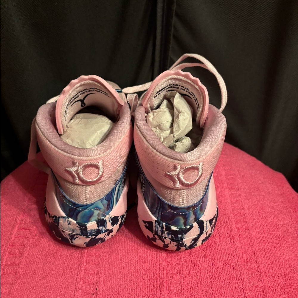 Pink and Blue KD Sneakers